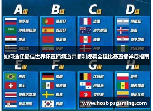 如何选择最佳世界杯直播频道并顺利观看全程比赛直播详尽指南