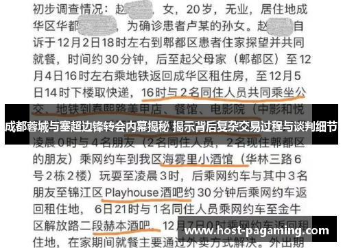 成都蓉城与塞超边锋转会内幕揭秘 揭示背后复杂交易过程与谈判细节 成都蓉城与塞超边锋转会内幕揭秘 揭示背后复杂交易过程与谈判细节