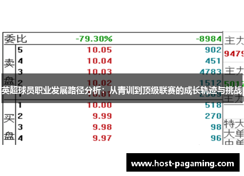 英超球员职业发展路径分析：从青训到顶级联赛的成长轨迹与挑战